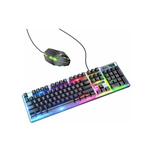 Игровая проводная клавиатура с мышкой Hoco GM18 Luminous gaming